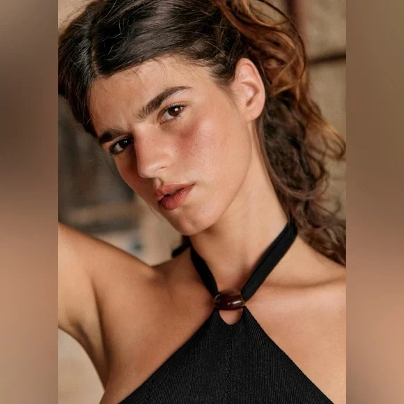 NWT Sézane Lucia Dress in Black Size S - Picture 5 of 8